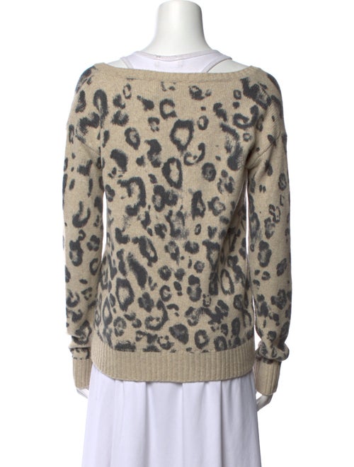 Pam & Gela Printed V-Neck Sweater