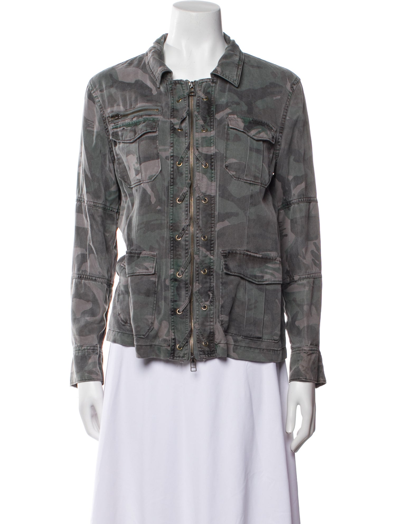 Pam & Gela Printed Denim Jacket