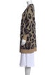 Pam & Gela Animal Print V-Neck Sweater