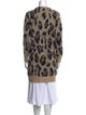 Pam & Gela Animal Print V-Neck Sweater