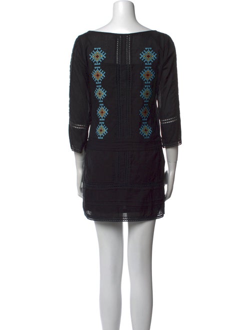 Pam & Gela Bateau Neckline Mini Dress