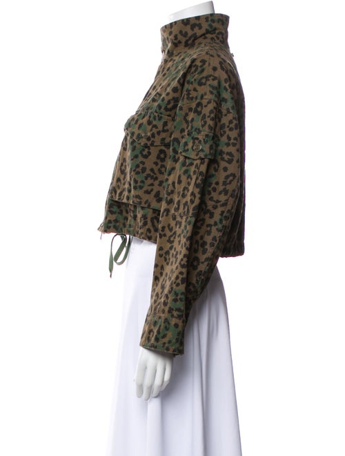 Pam & Gela Animal Print Faux Fur Jacket