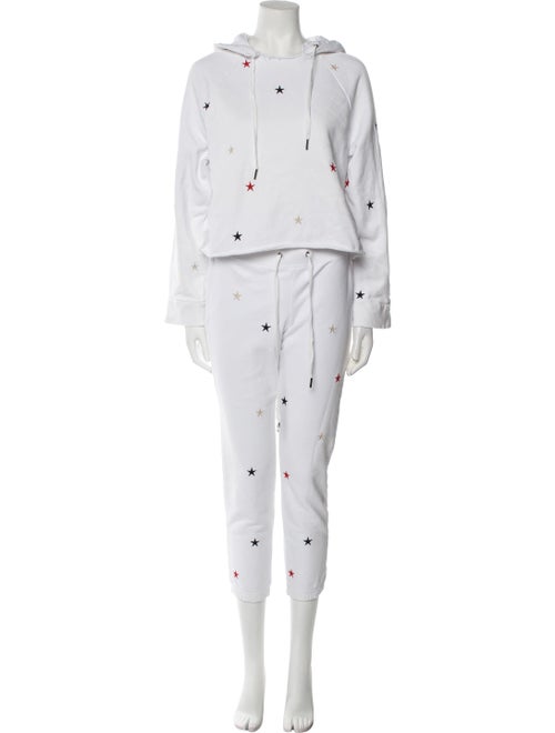 Pam & Gela Printed Embroidered Accent Pant Set