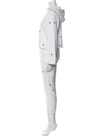 Pam & Gela Printed Embroidered Accent Pant Set