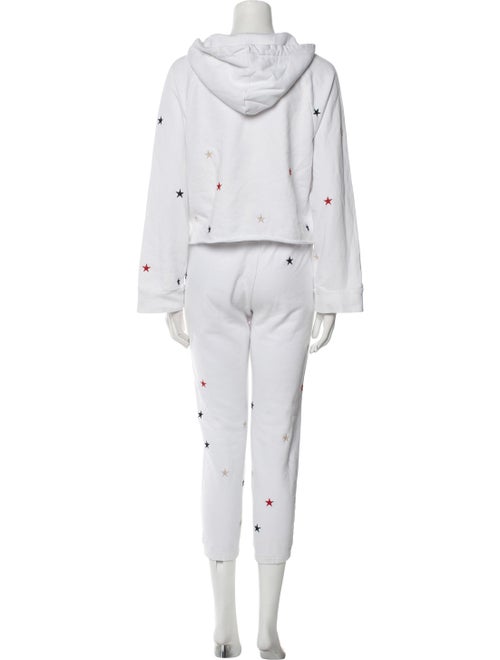 Pam & Gela Printed Embroidered Accent Pant Set