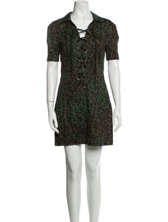 Pam & Gela Animal Print Mini Dress