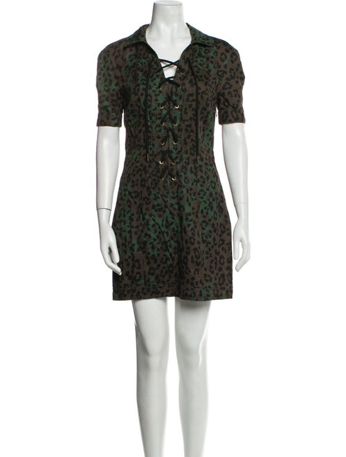 Pam & Gela Animal Print Mini Dress