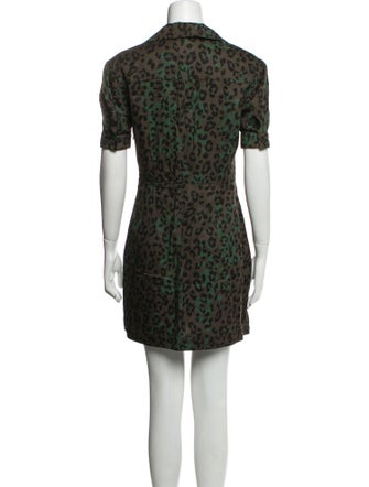 Pam & Gela Animal Print Mini Dress