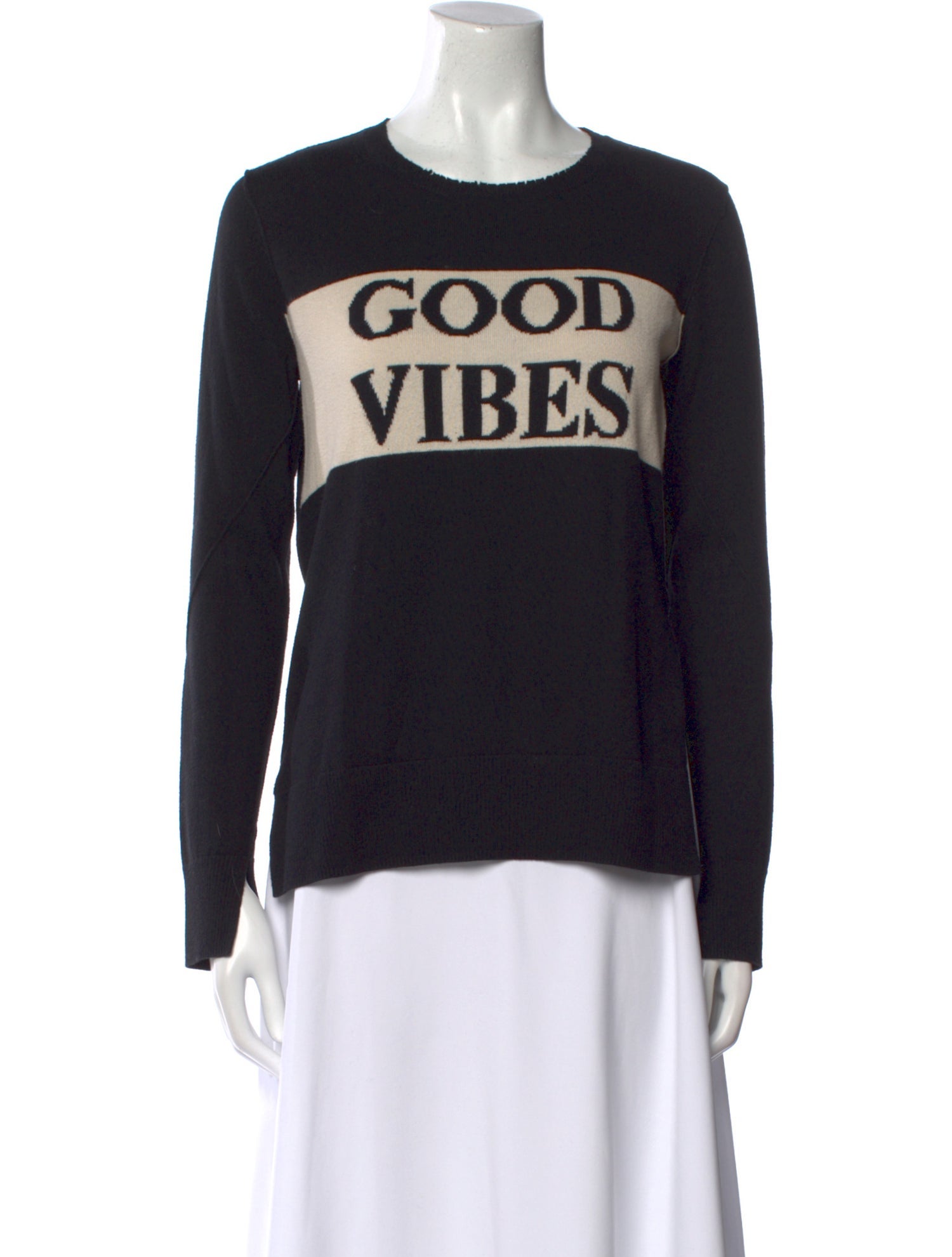 Pam & Gela Graphic Print Crew Neck Sweater