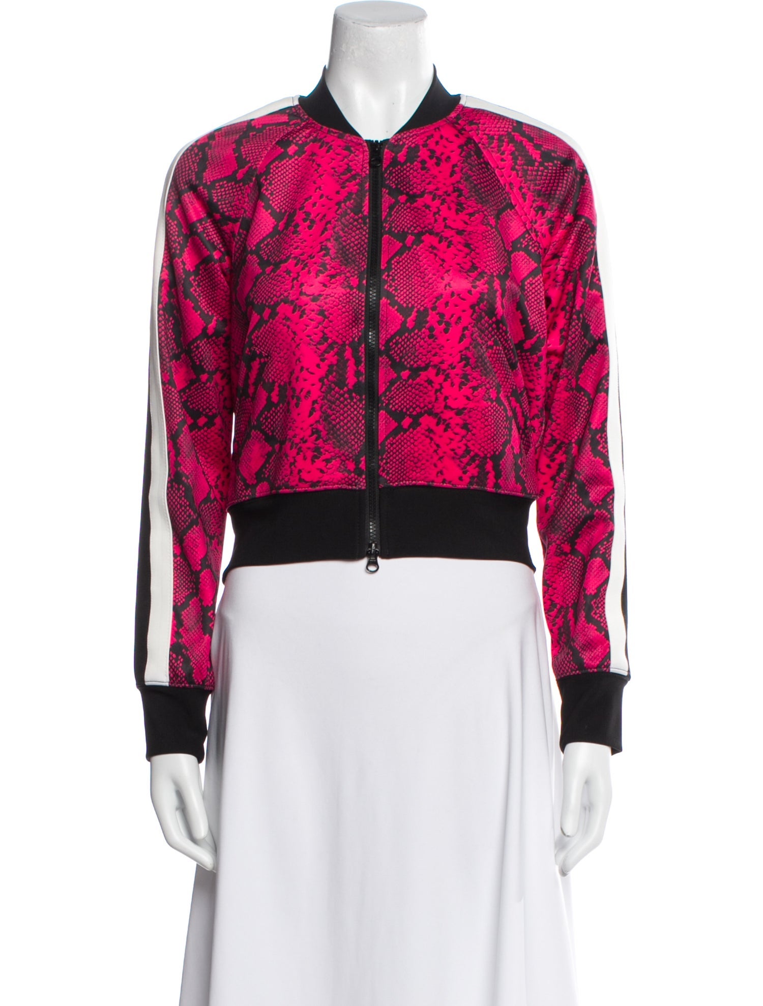 Pam & Gela Animal Print Bomber Jacket