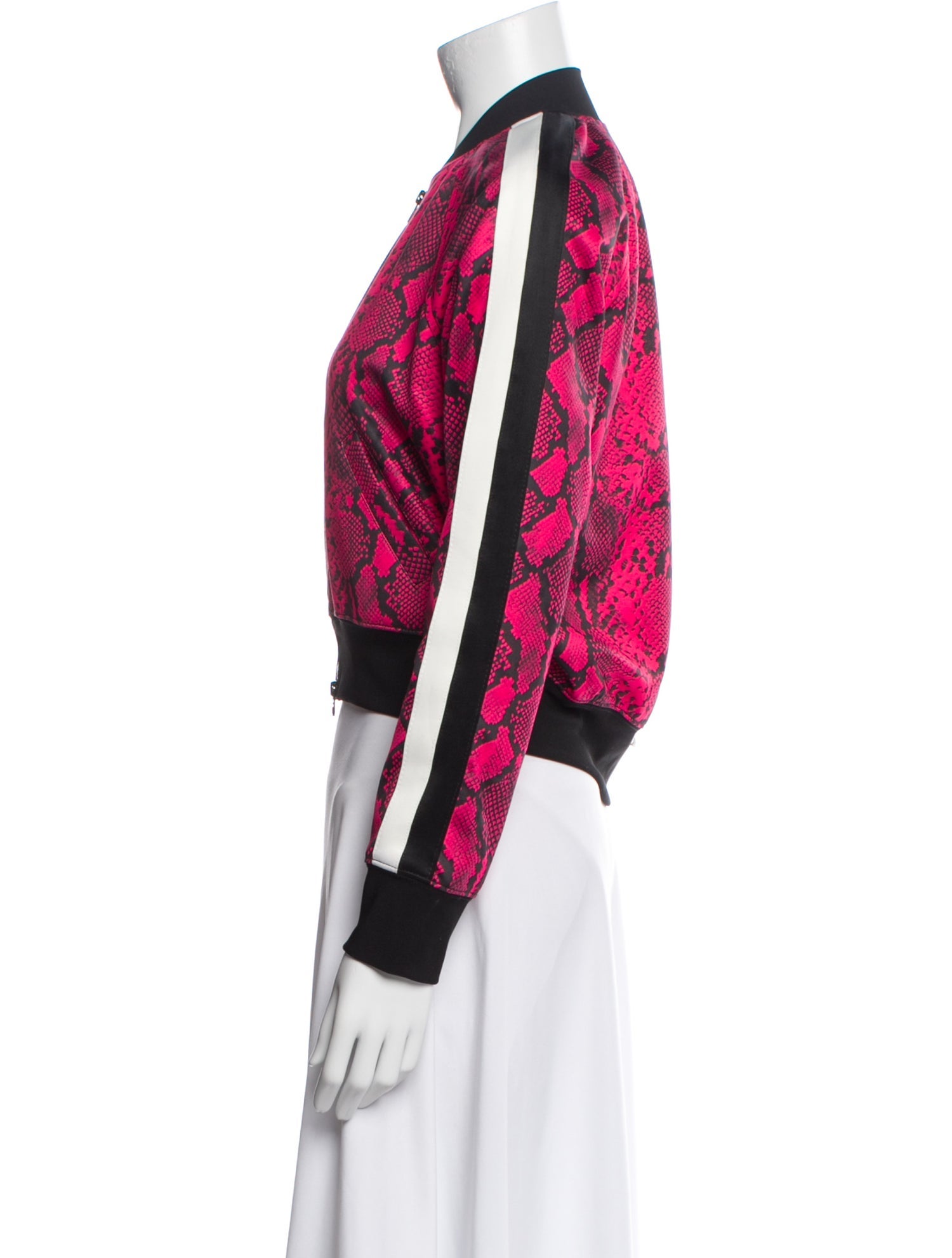 Pam & Gela Animal Print Bomber Jacket