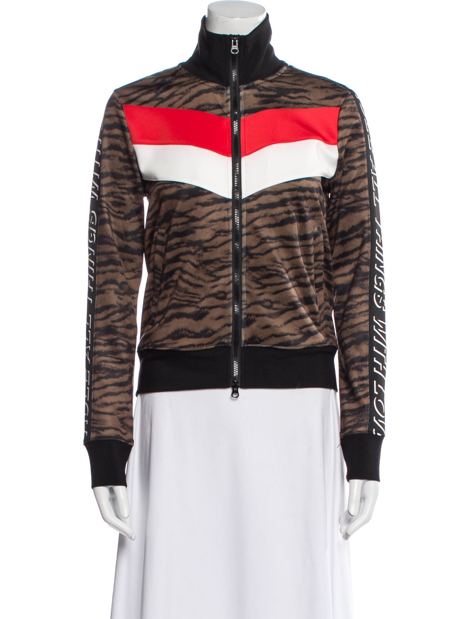 Pam & Gela Striped Bomber Jacket