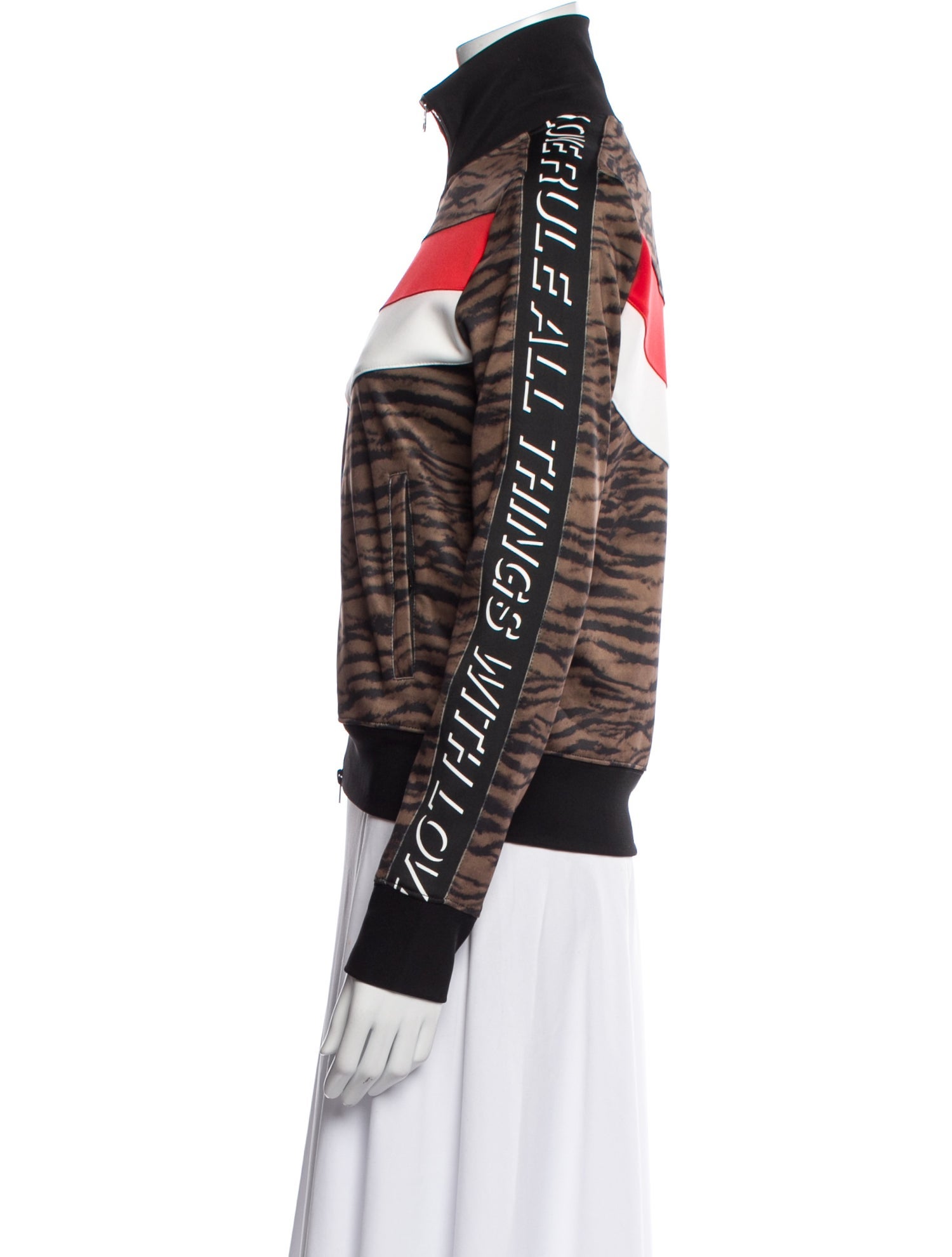 Pam & Gela Striped Bomber Jacket