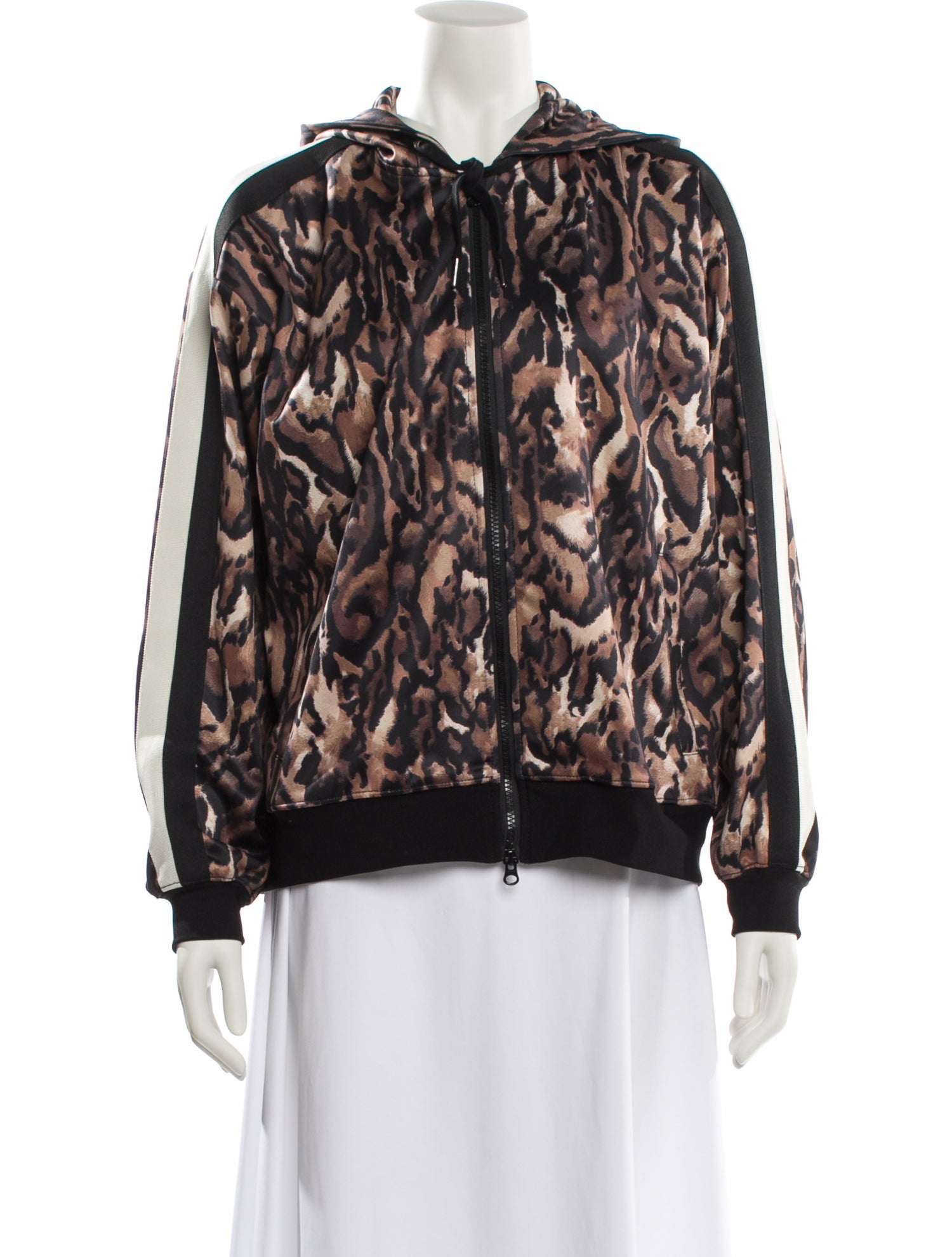 Pam & Gela Animal Print Bomber Jacket