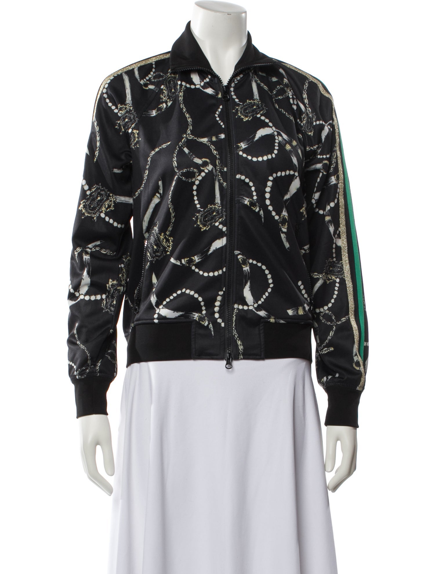 Pam & Gela Floral Print Bomber Jacket