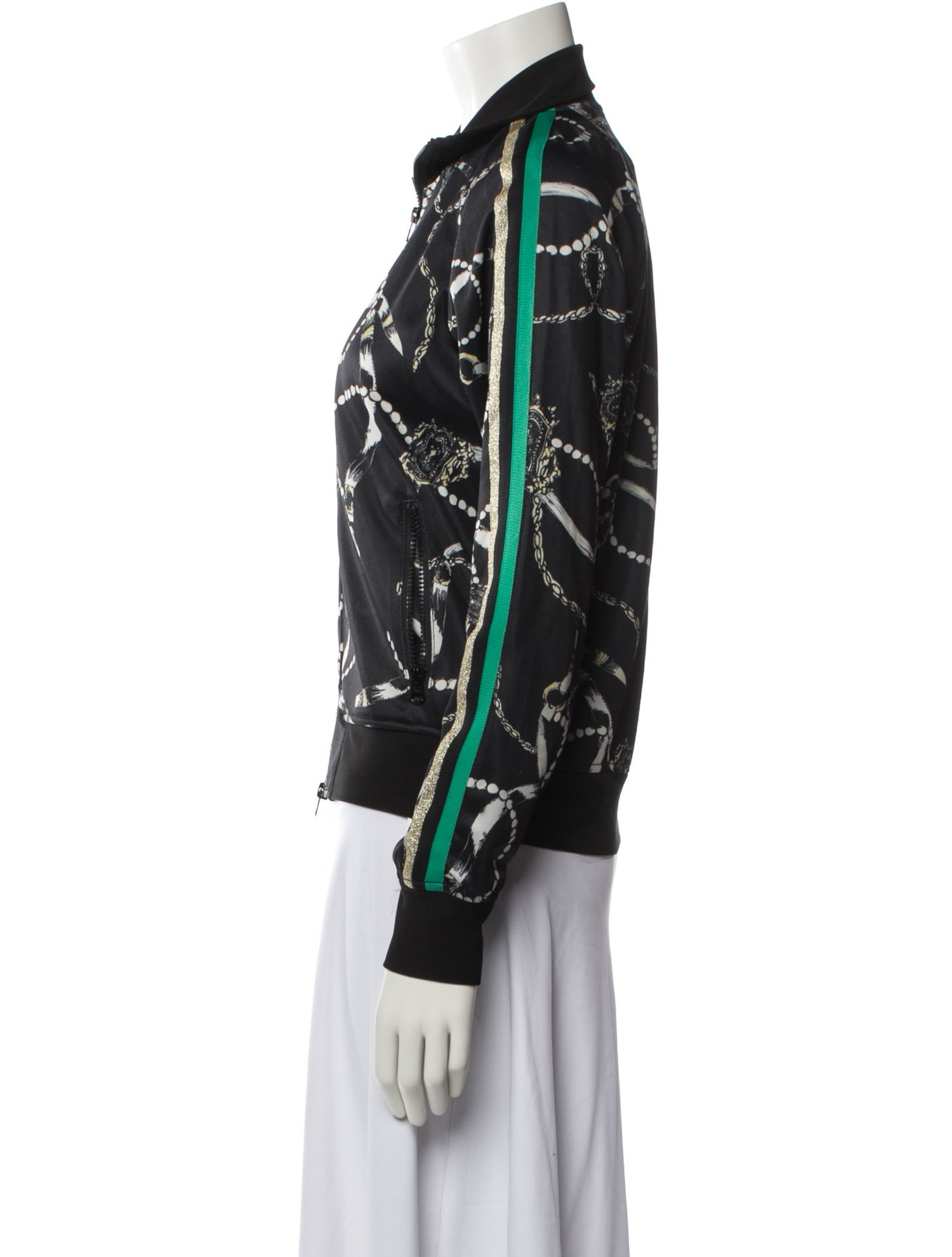 Pam & Gela Floral Print Bomber Jacket