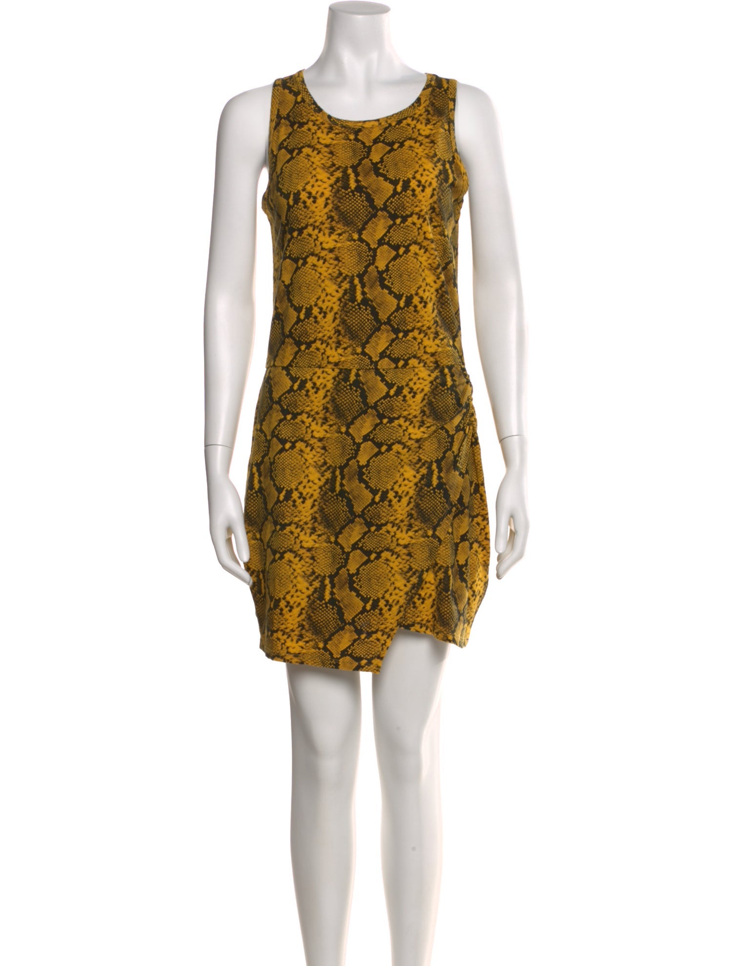 Pam & Gela Animal Print Knee-Length Dress