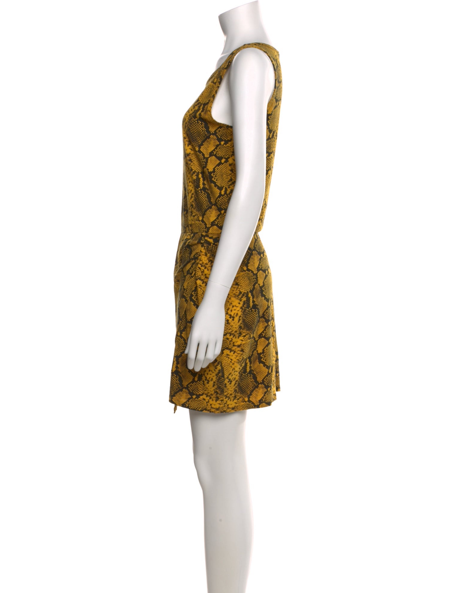 Pam & Gela Animal Print Knee-Length Dress
