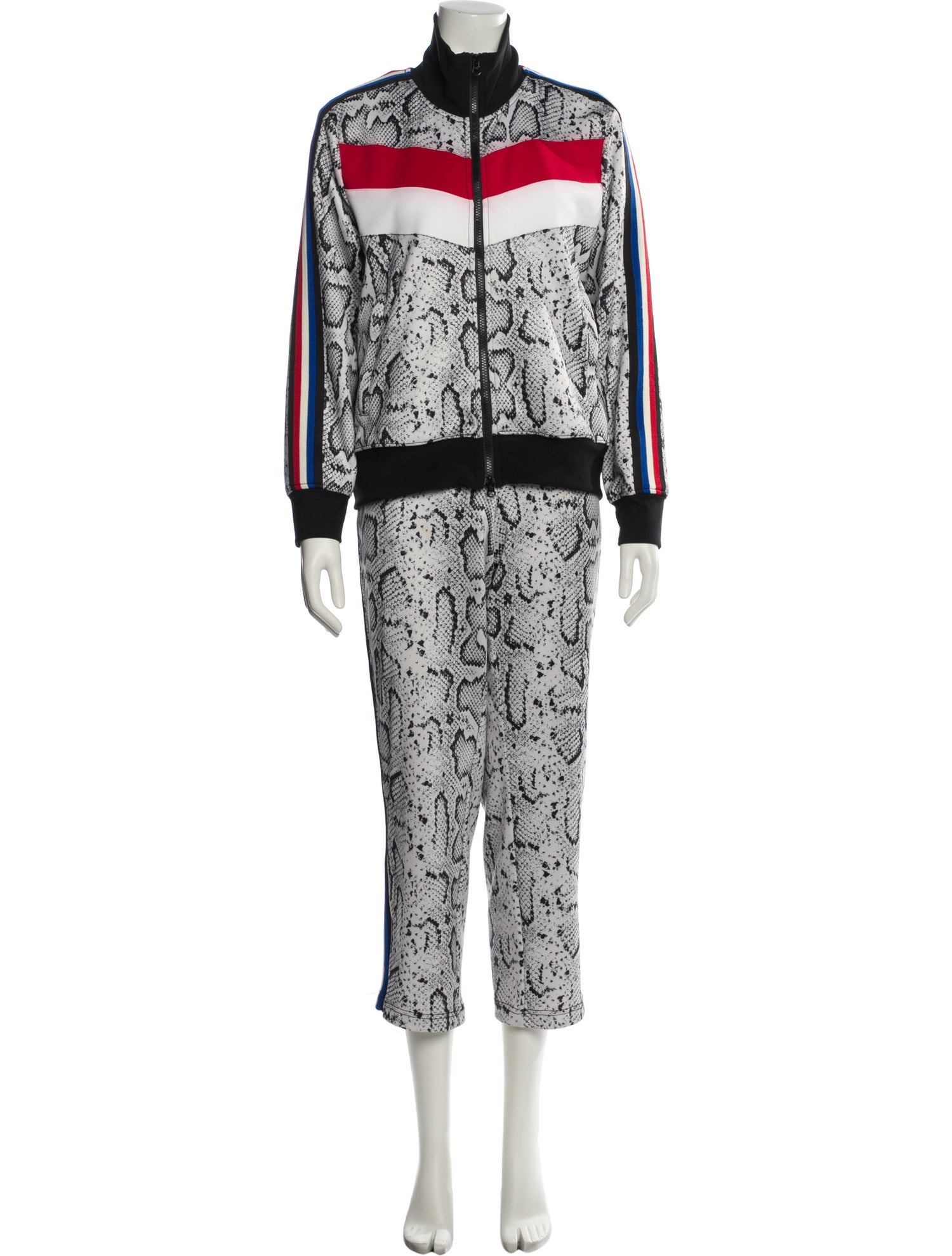 Pam & Gela Animal Print Grosgrain Trim Pant Set