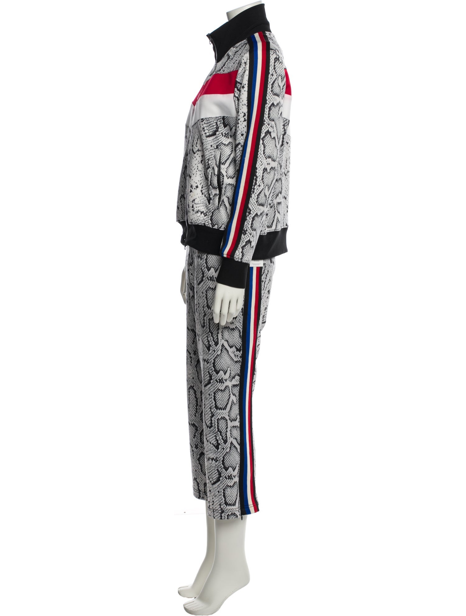 Pam & Gela Animal Print Grosgrain Trim Pant Set