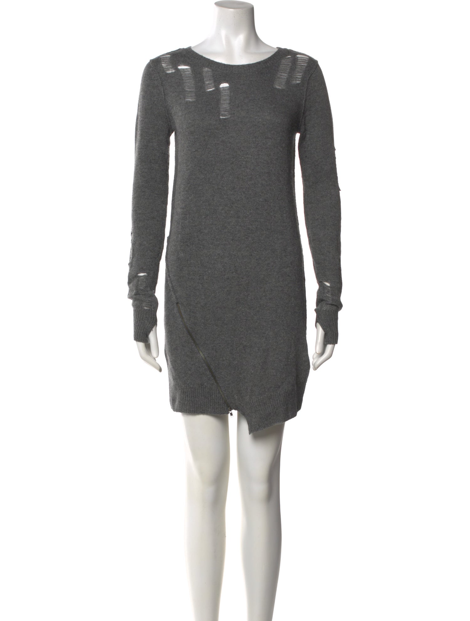 Pam & Gela Bateau Neckline Mini Dress