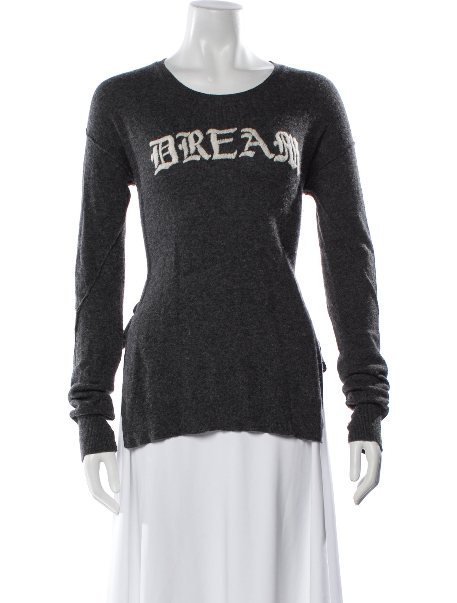 Pam & Gela Graphic Print Crew Neck Sweater