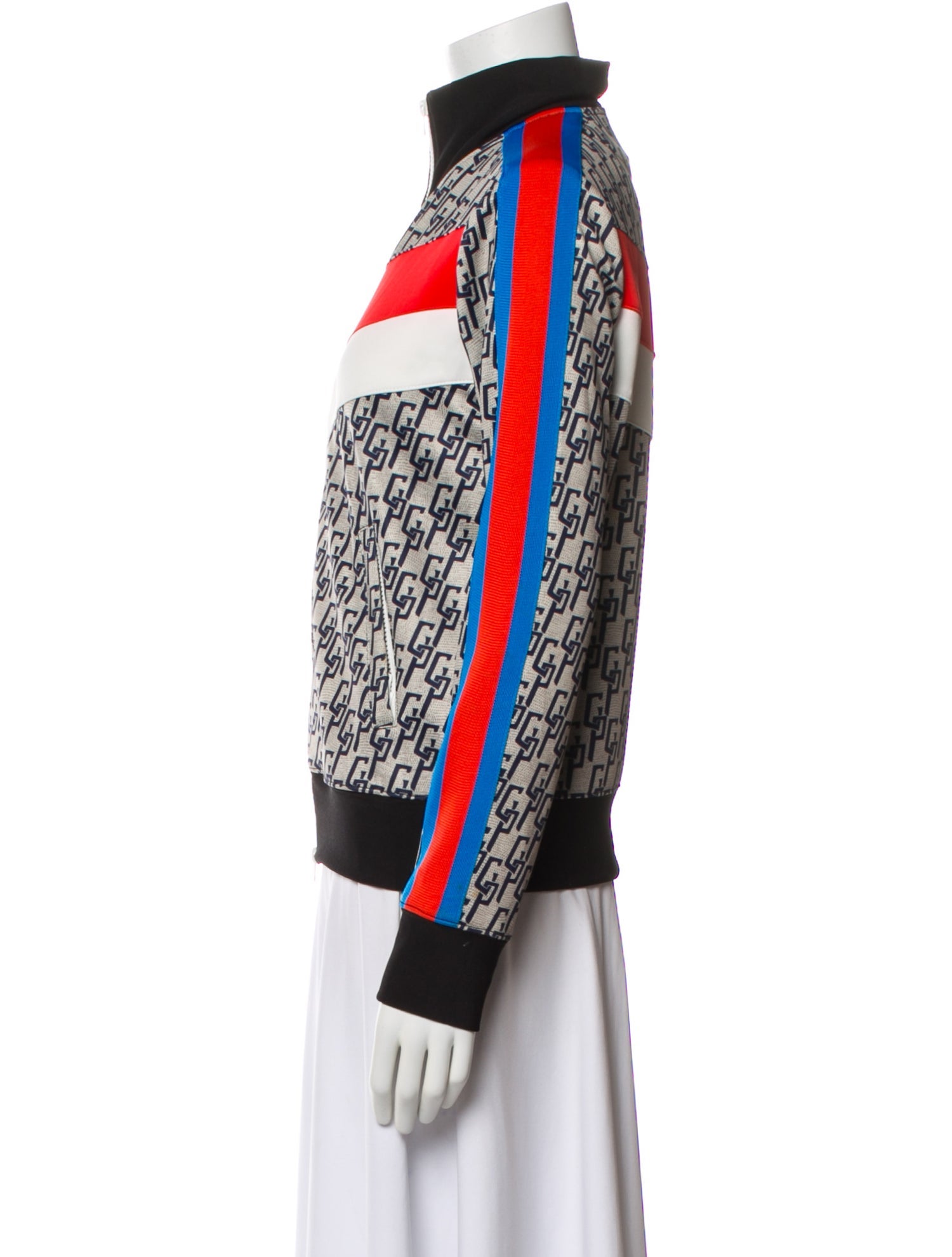 Pam & Gela Striped Bomber Jacket