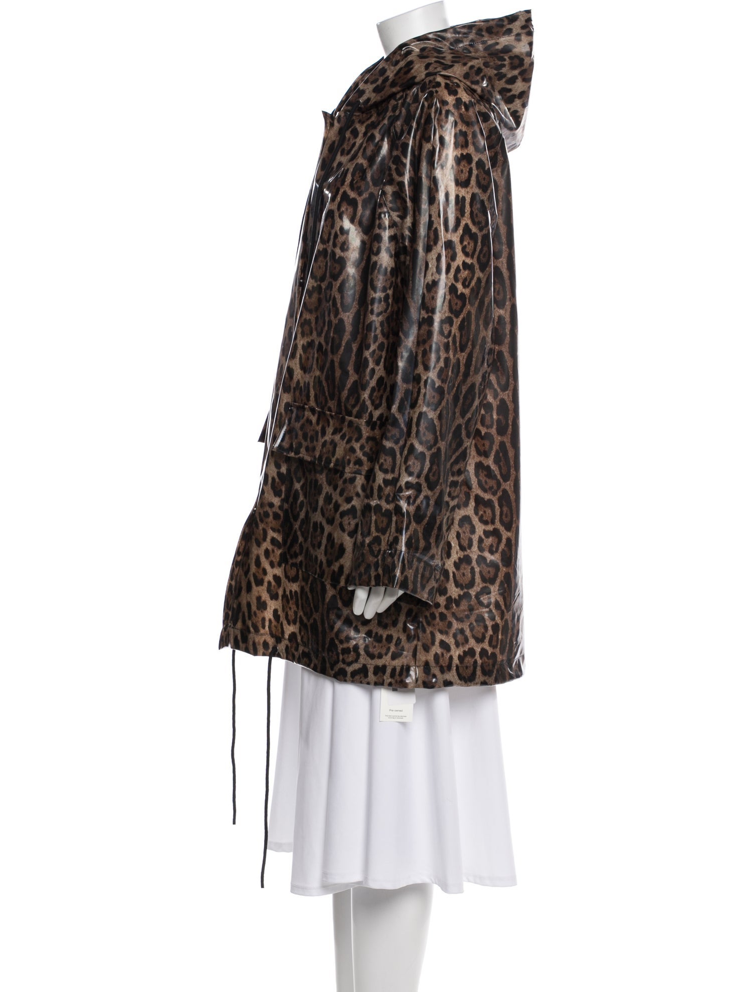Pam & Gela Animal Print Faux Fur Coat