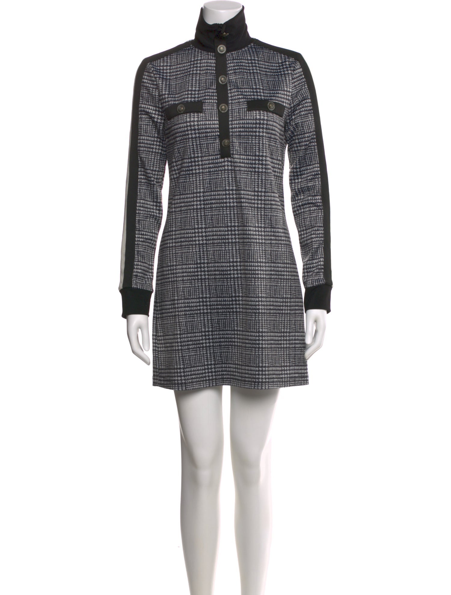 Pam & Gela Mock Neck Mini Dress