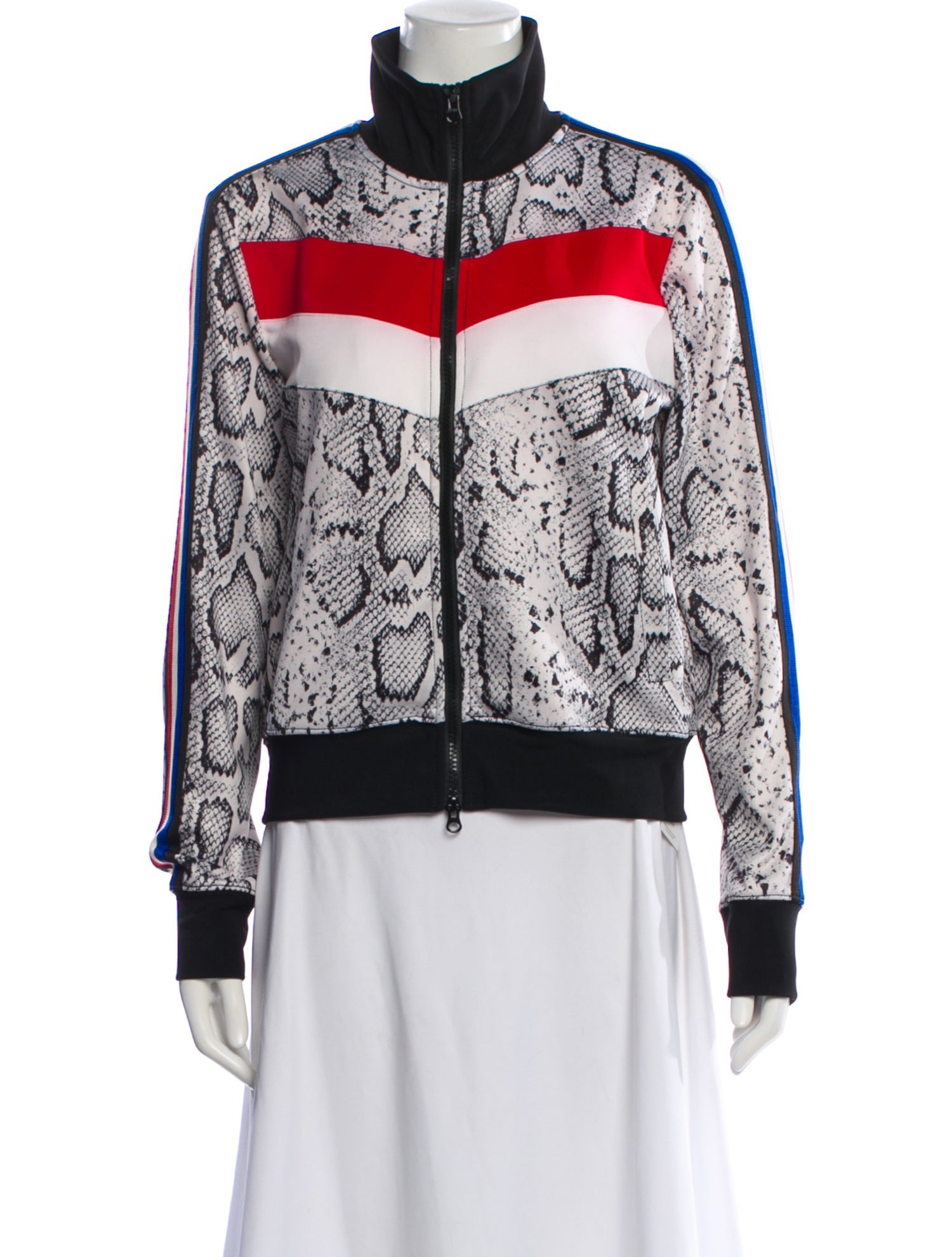 Pam & Gela Striped Mock Neck Sweater