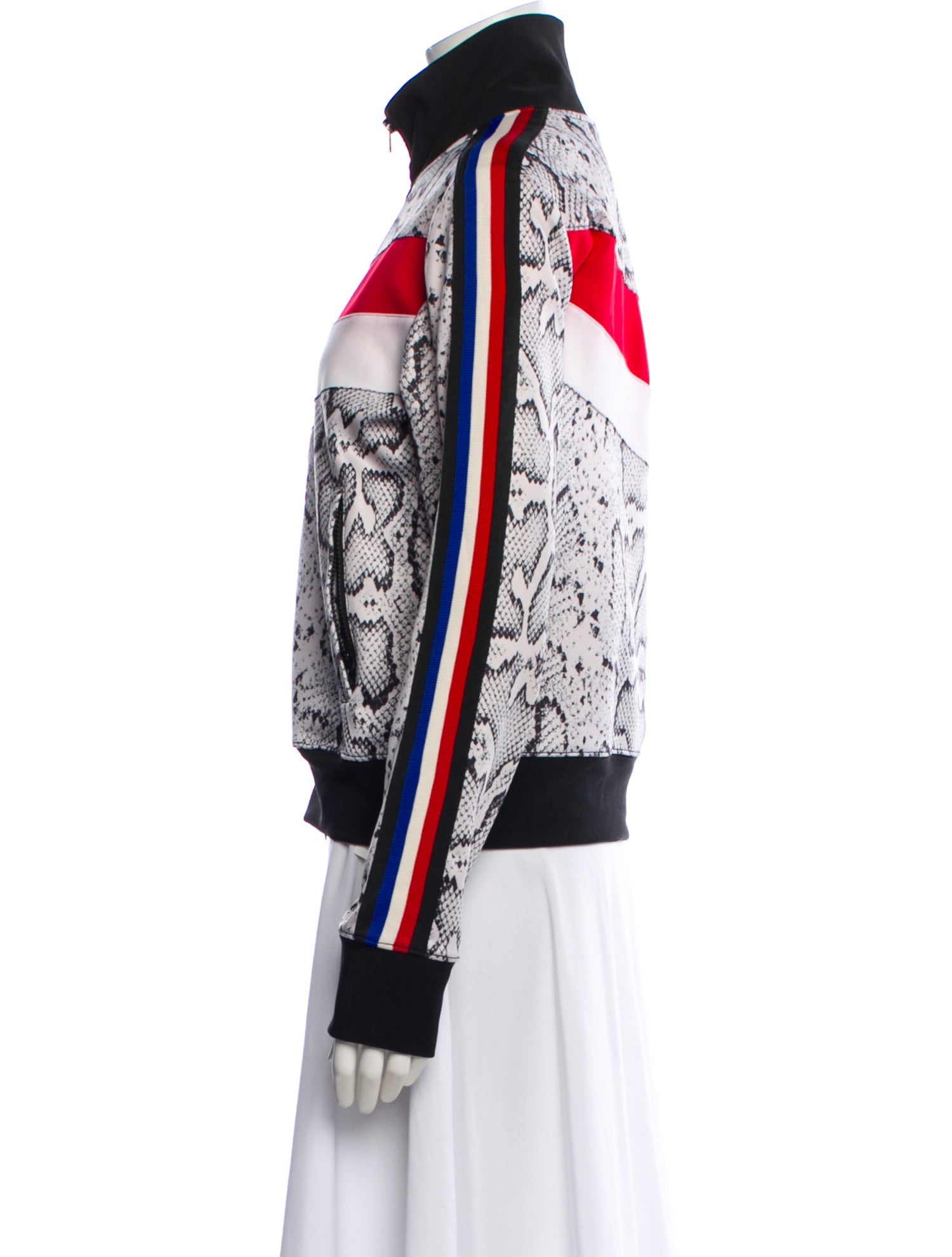 Pam & Gela Striped Mock Neck Sweater