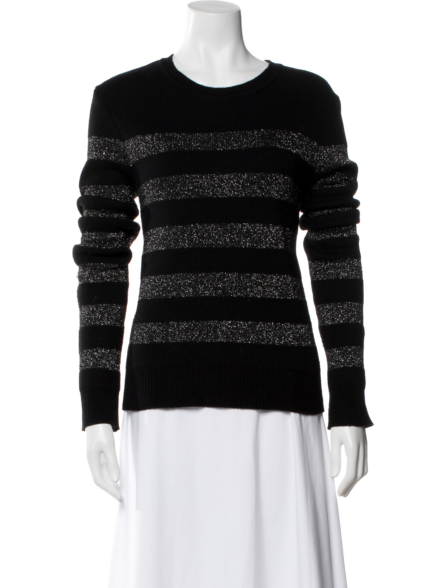 Pam & Gela Striped Crew Neck Sweater