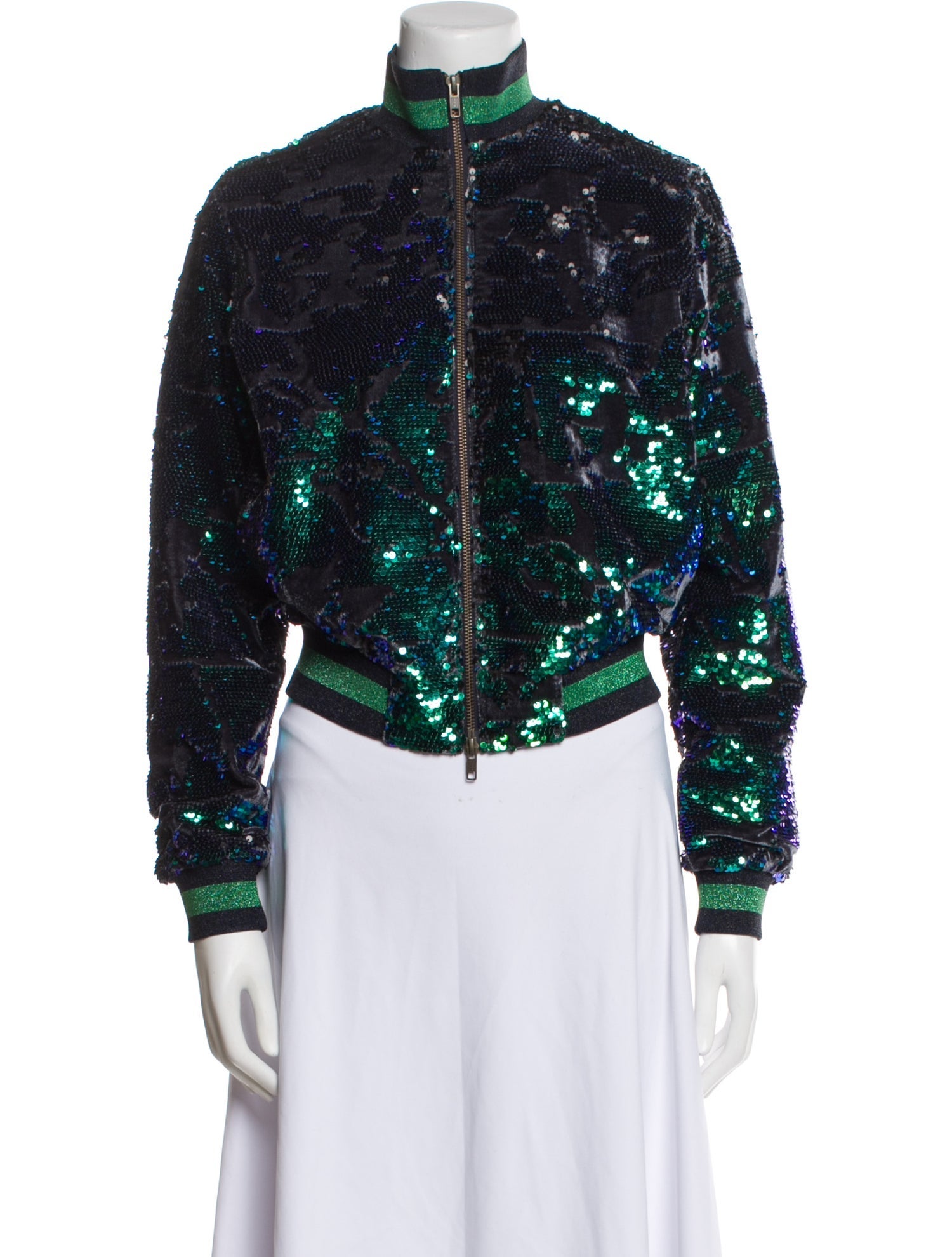 Pam & Gela Patterned Bomber Jacket