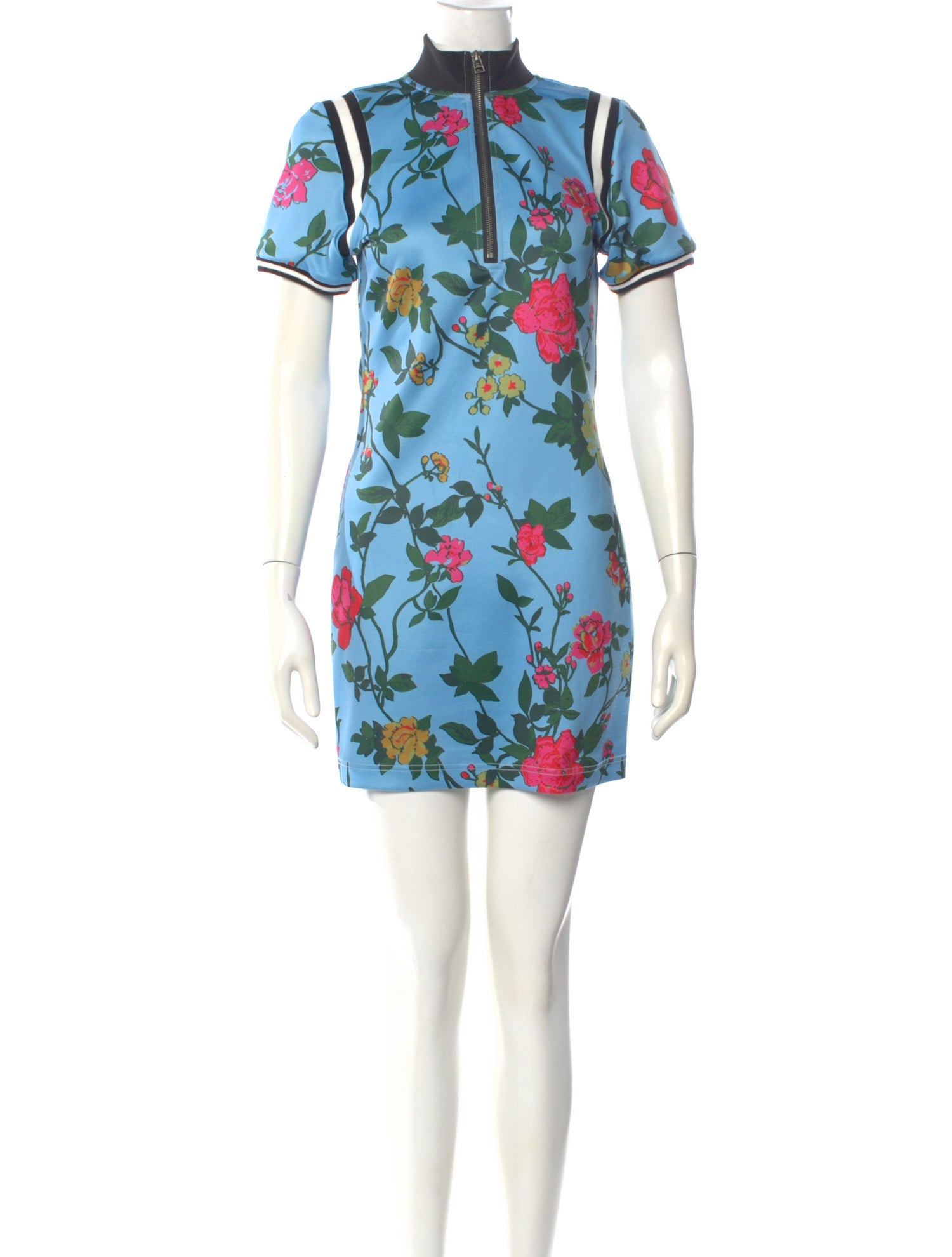 Pam & Gela Floral Print Mini Dress