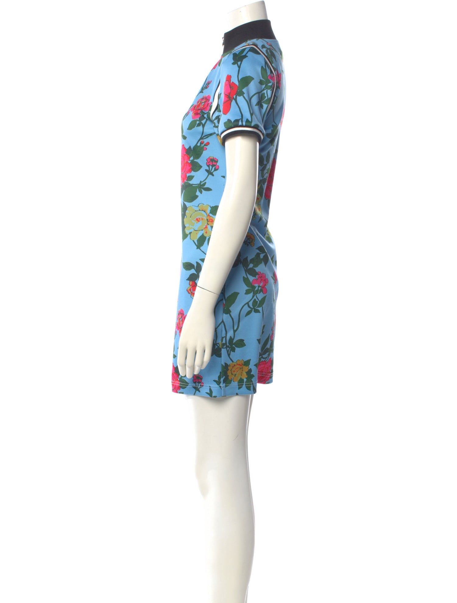 Pam & Gela Floral Print Mini Dress