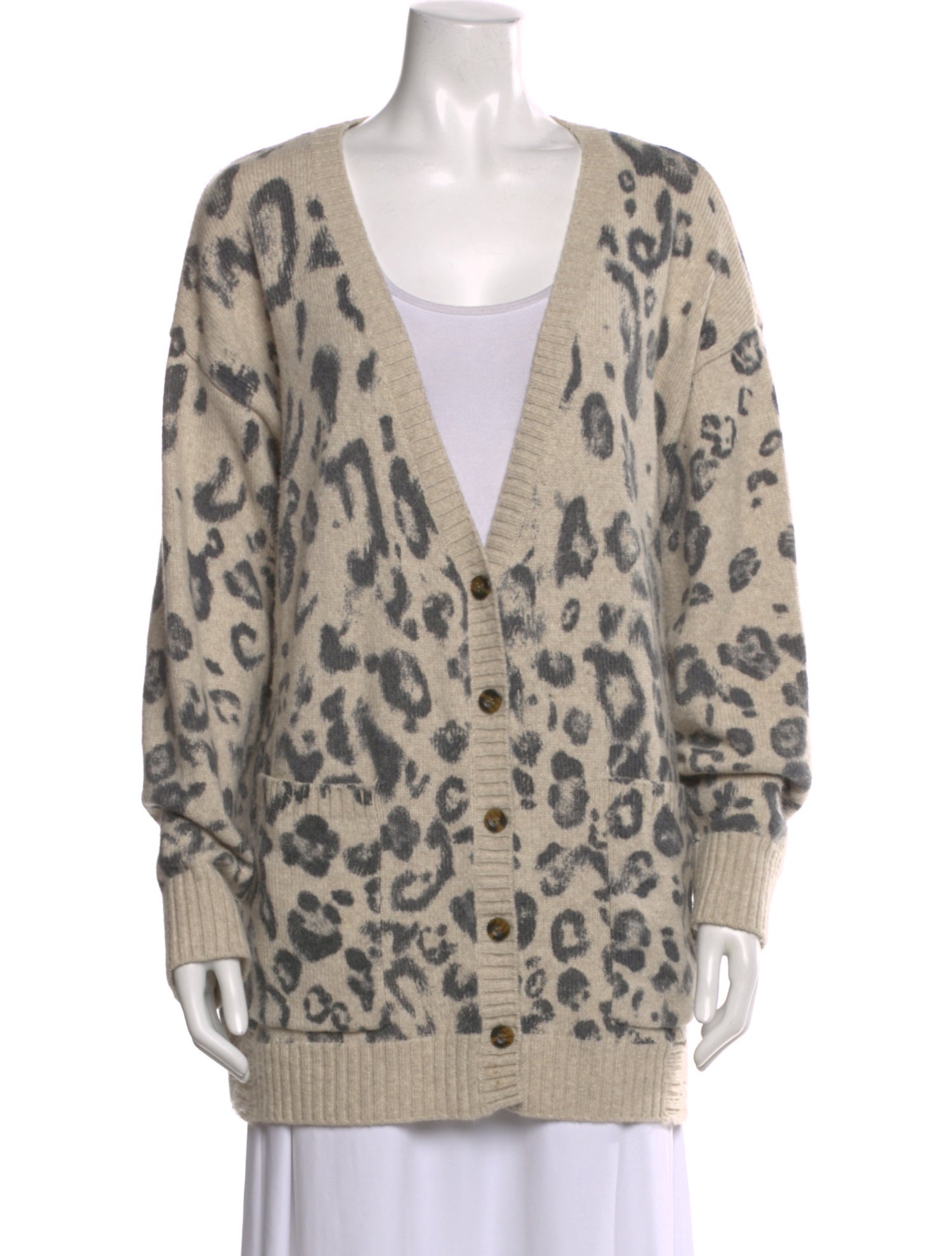 Pam & Gela Alpaca Animal Print Sweater
