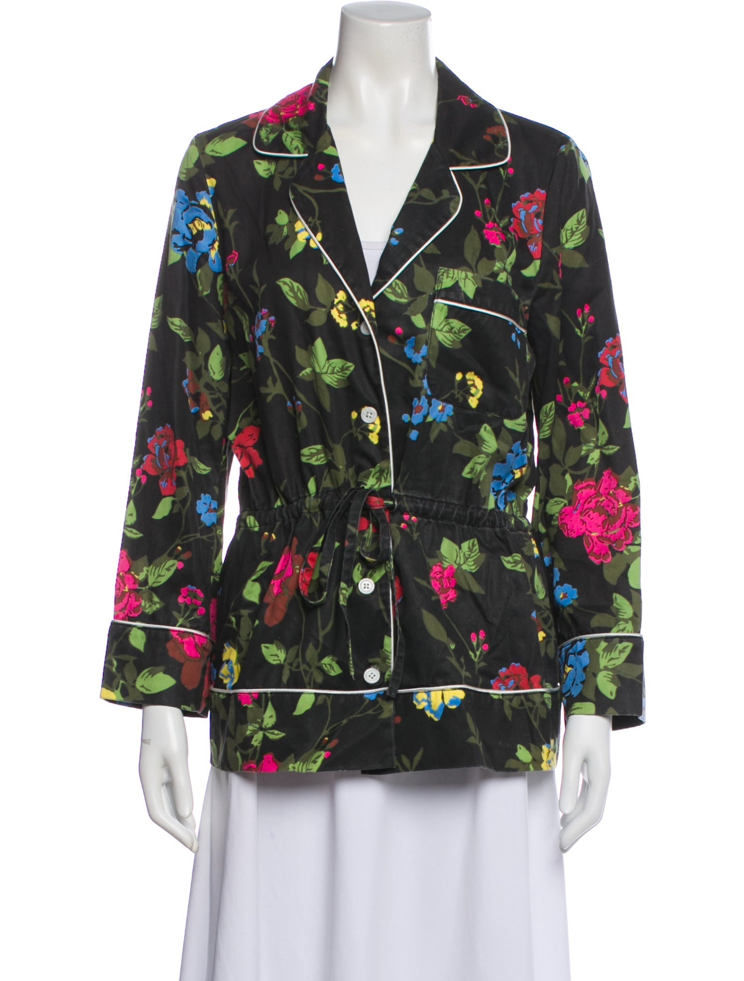 Pam & Gela Floral Print Blazer