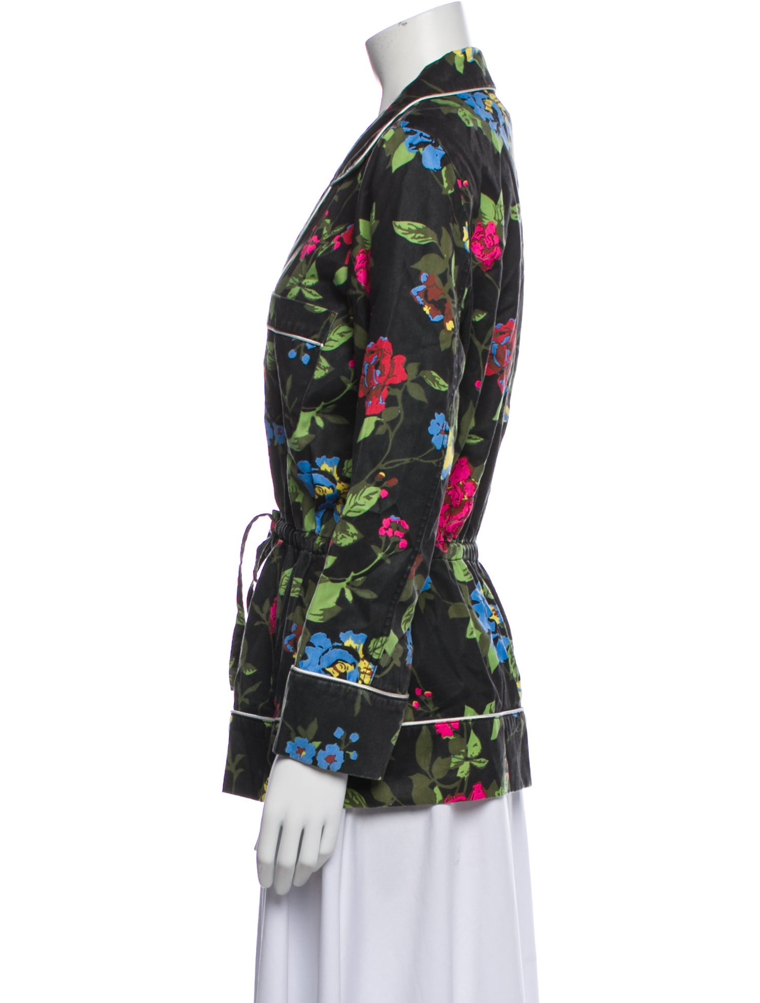 Pam & Gela Floral Print Blazer