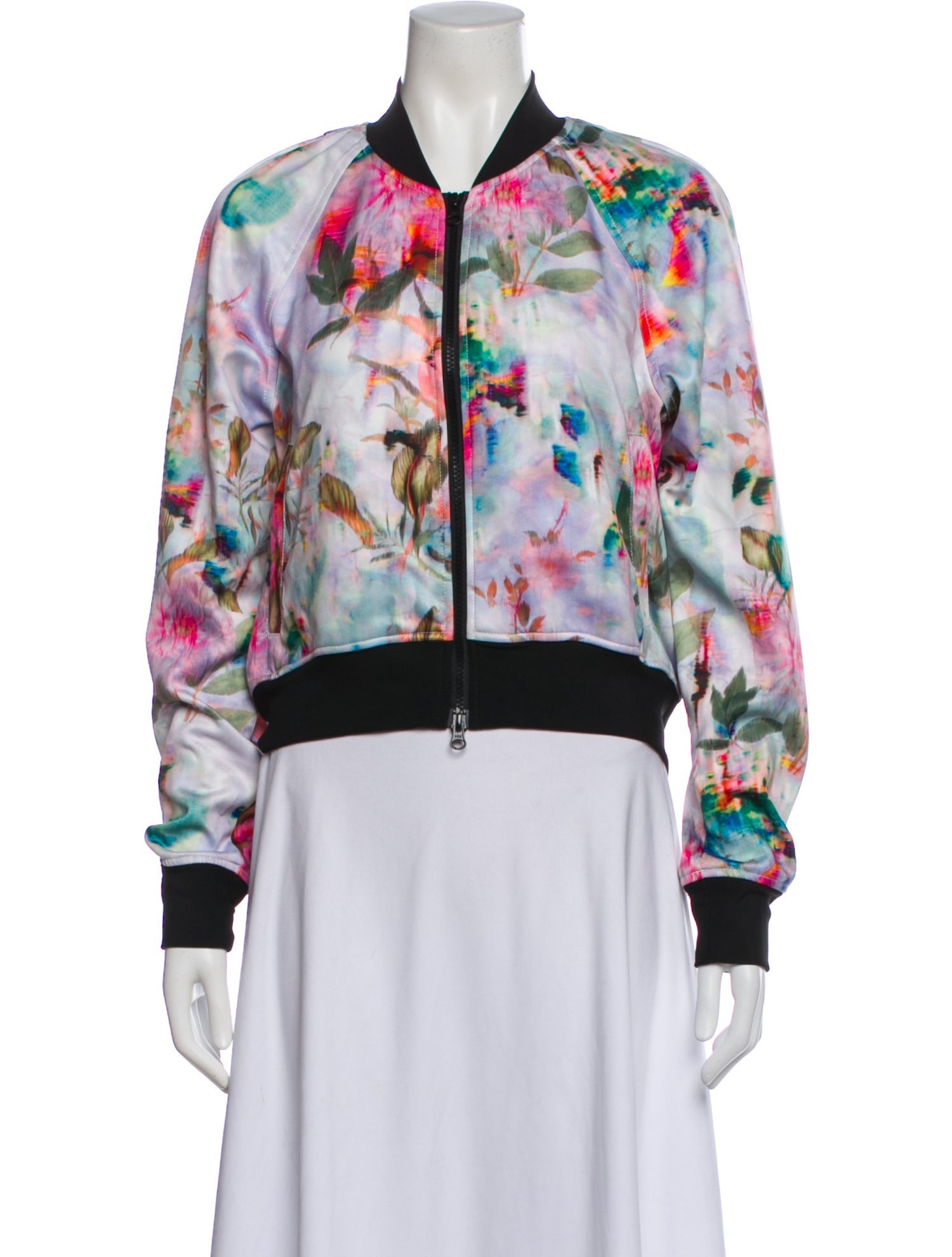 Pam & Gela Tie-Dye Print Bomber Jacket