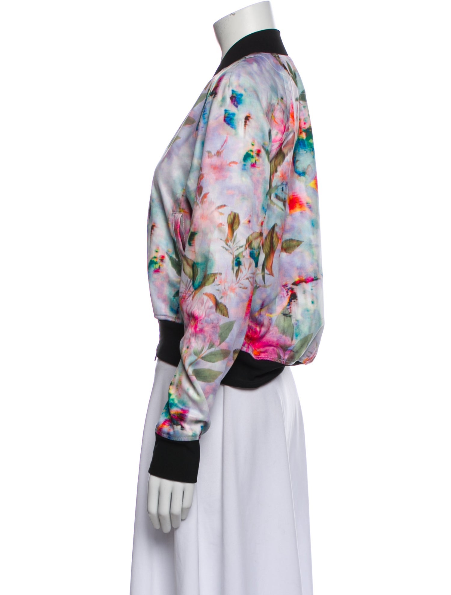 Pam & Gela Tie-Dye Print Bomber Jacket