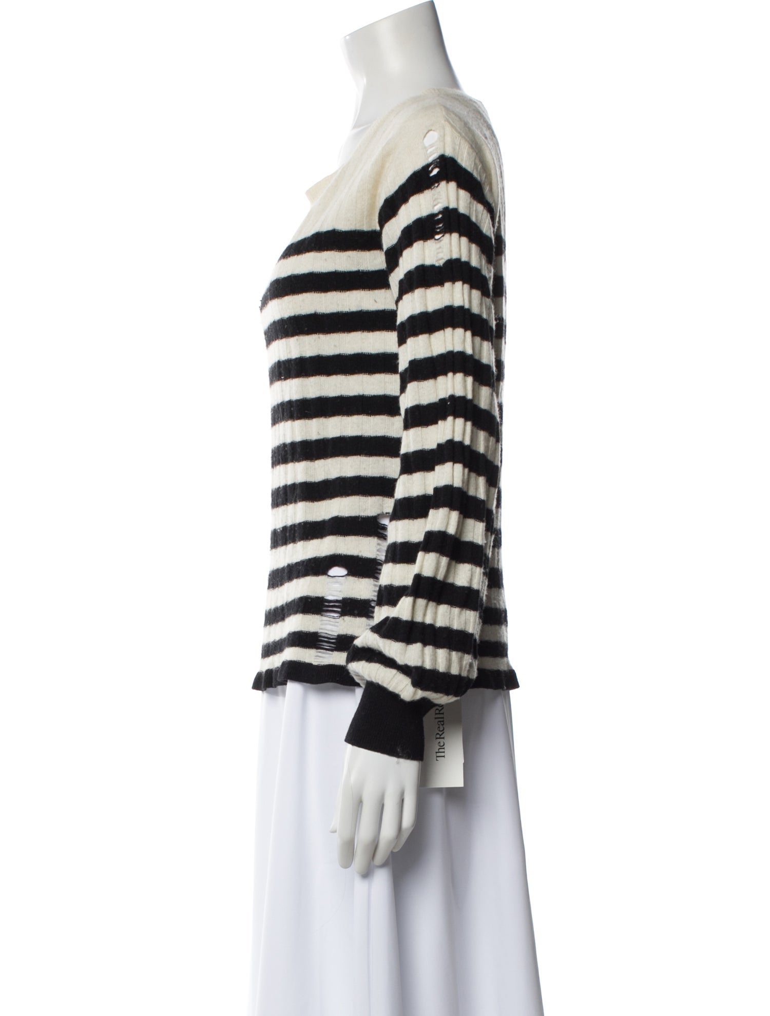 Pam & Gela Striped Scoop Neck Sweater