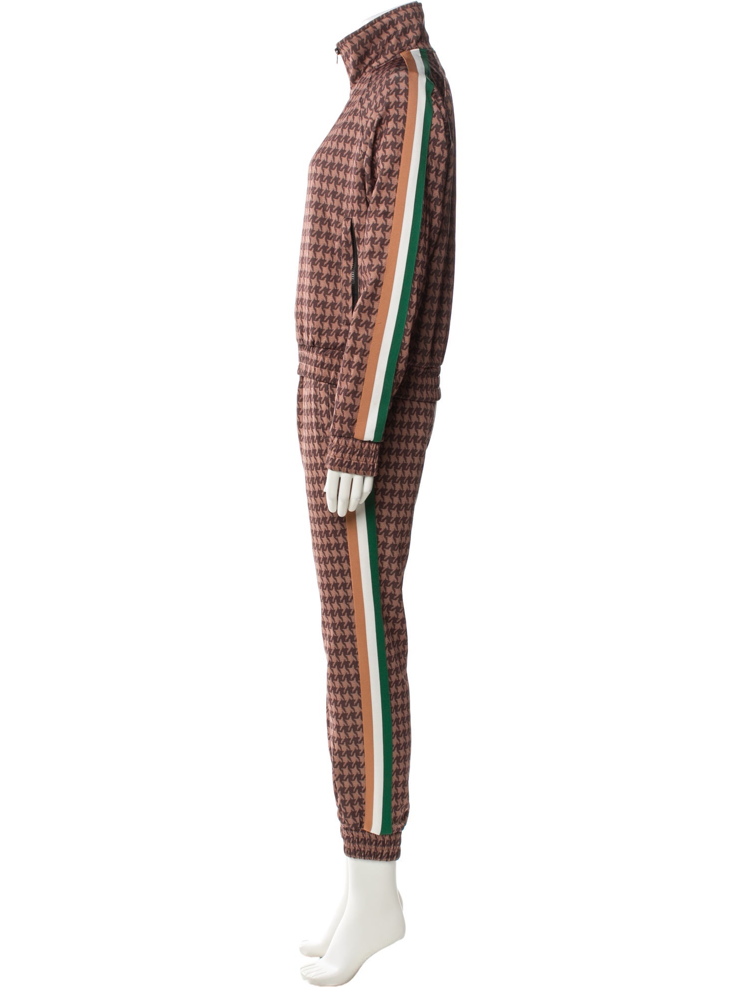Pam & Gela Houndstooth Print Tracksuit