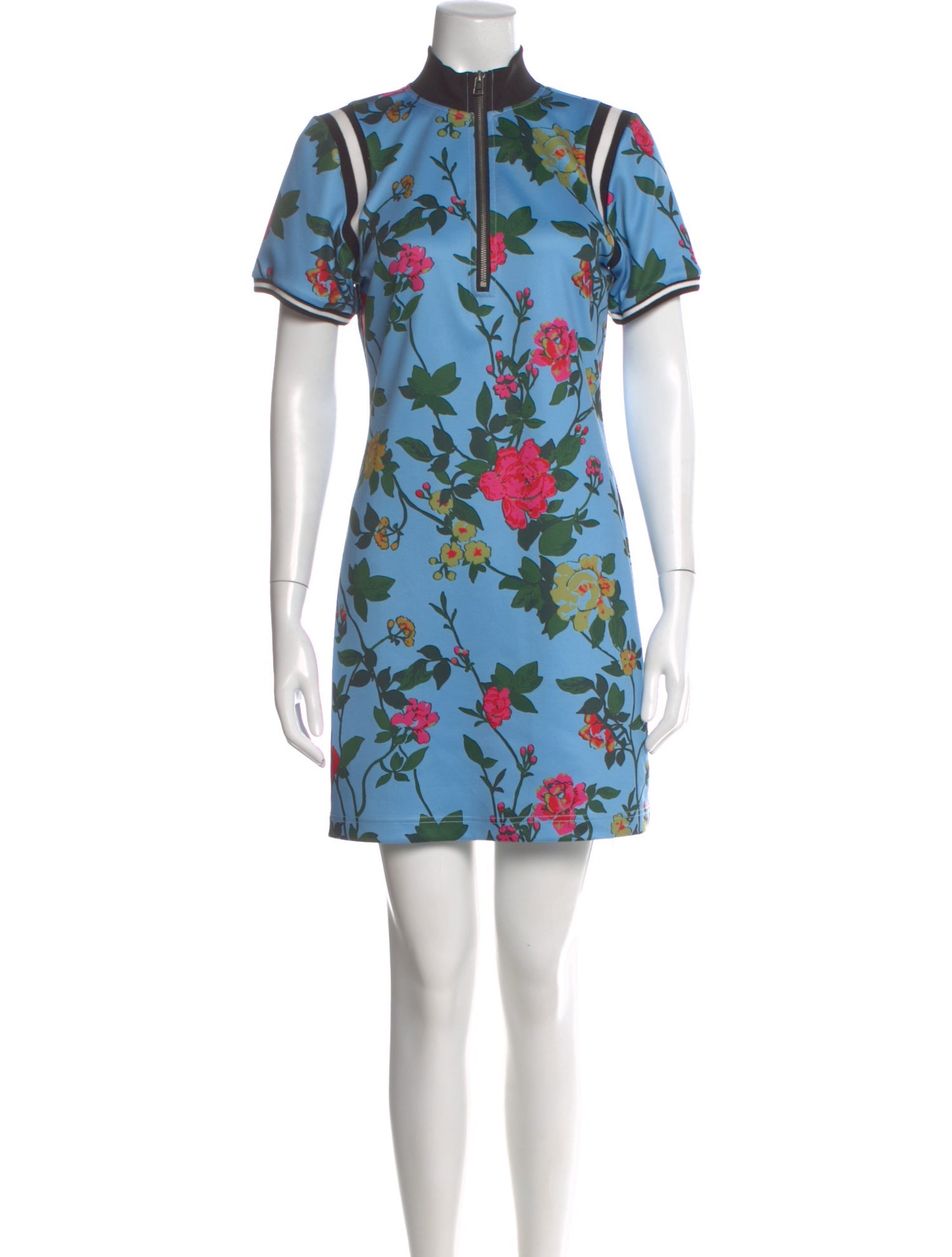 Pam & Gela Floral Print Mini Dress