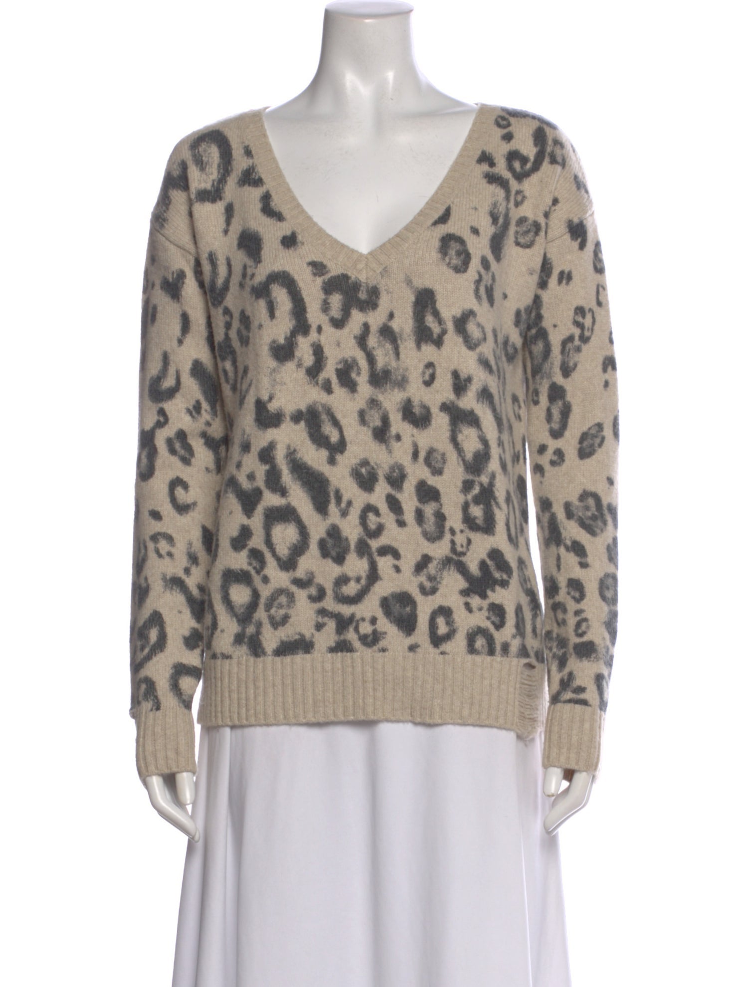Pam & Gela Nylon Animal Print Sweater