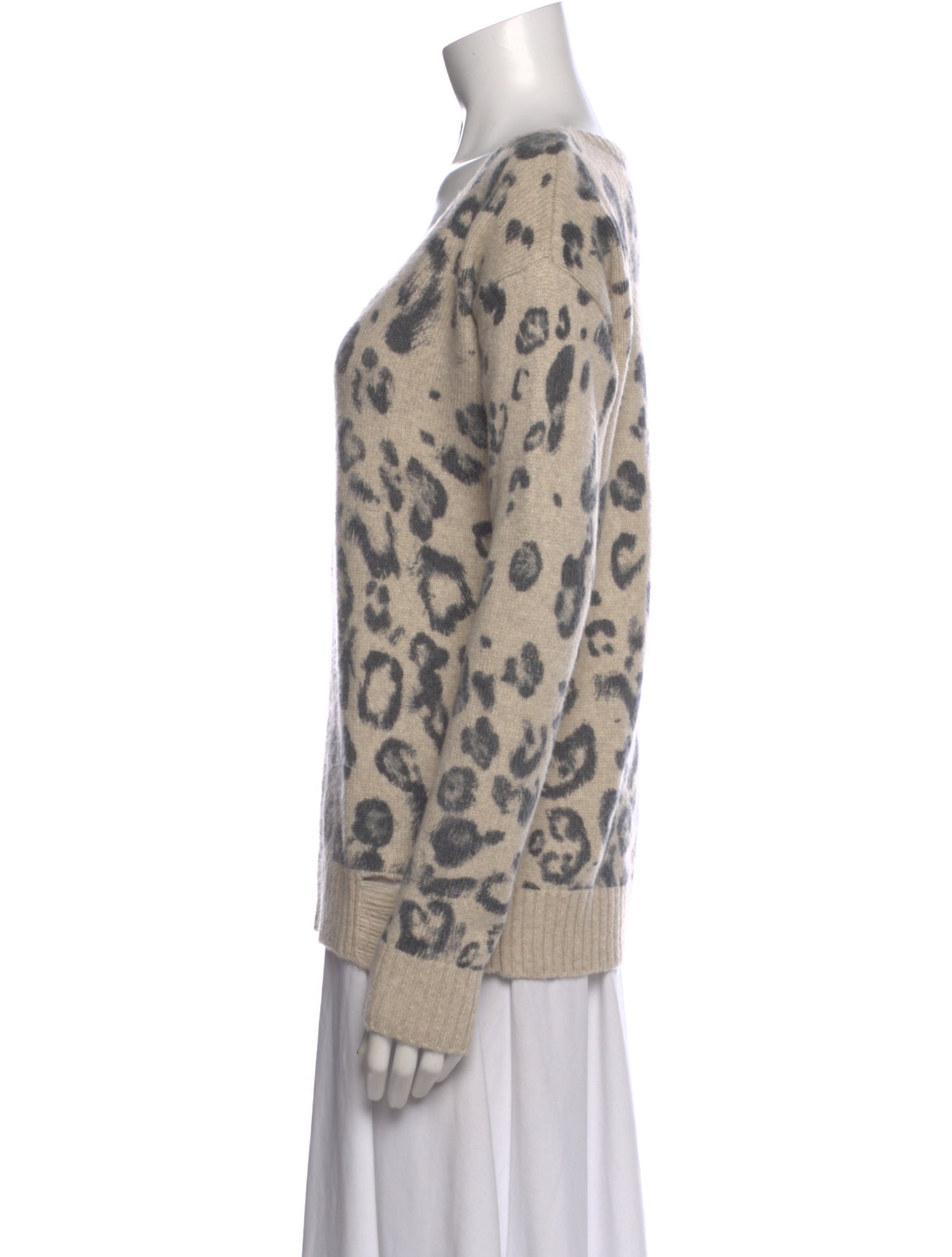 Pam & Gela Nylon Animal Print Sweater