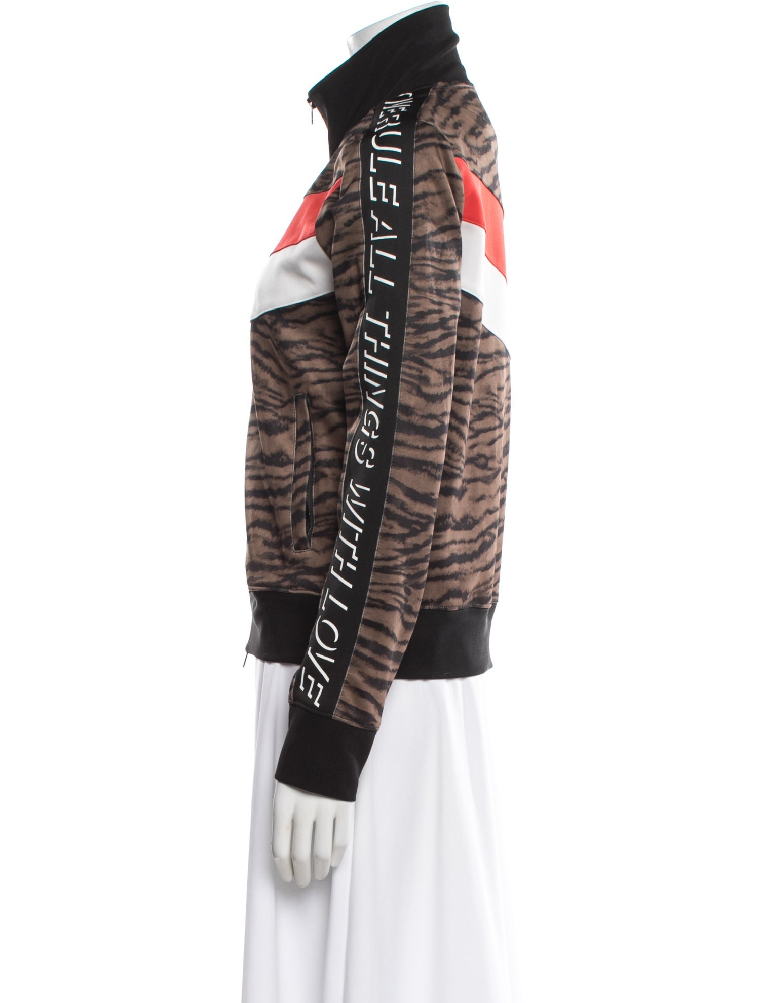 Pam & Gela Striped Bomber Jacket