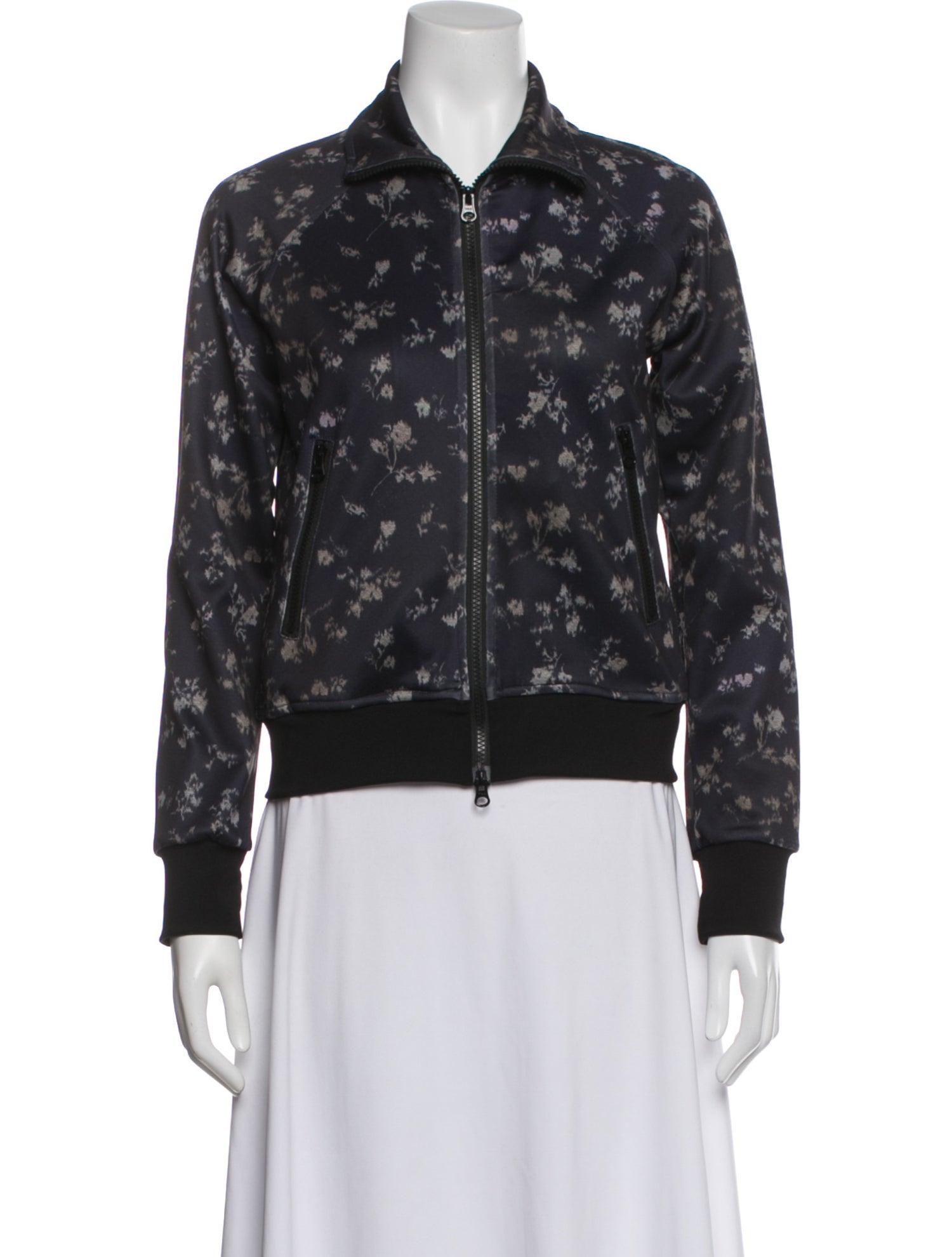 Pam & Gela Floral Print Bomber Jacket