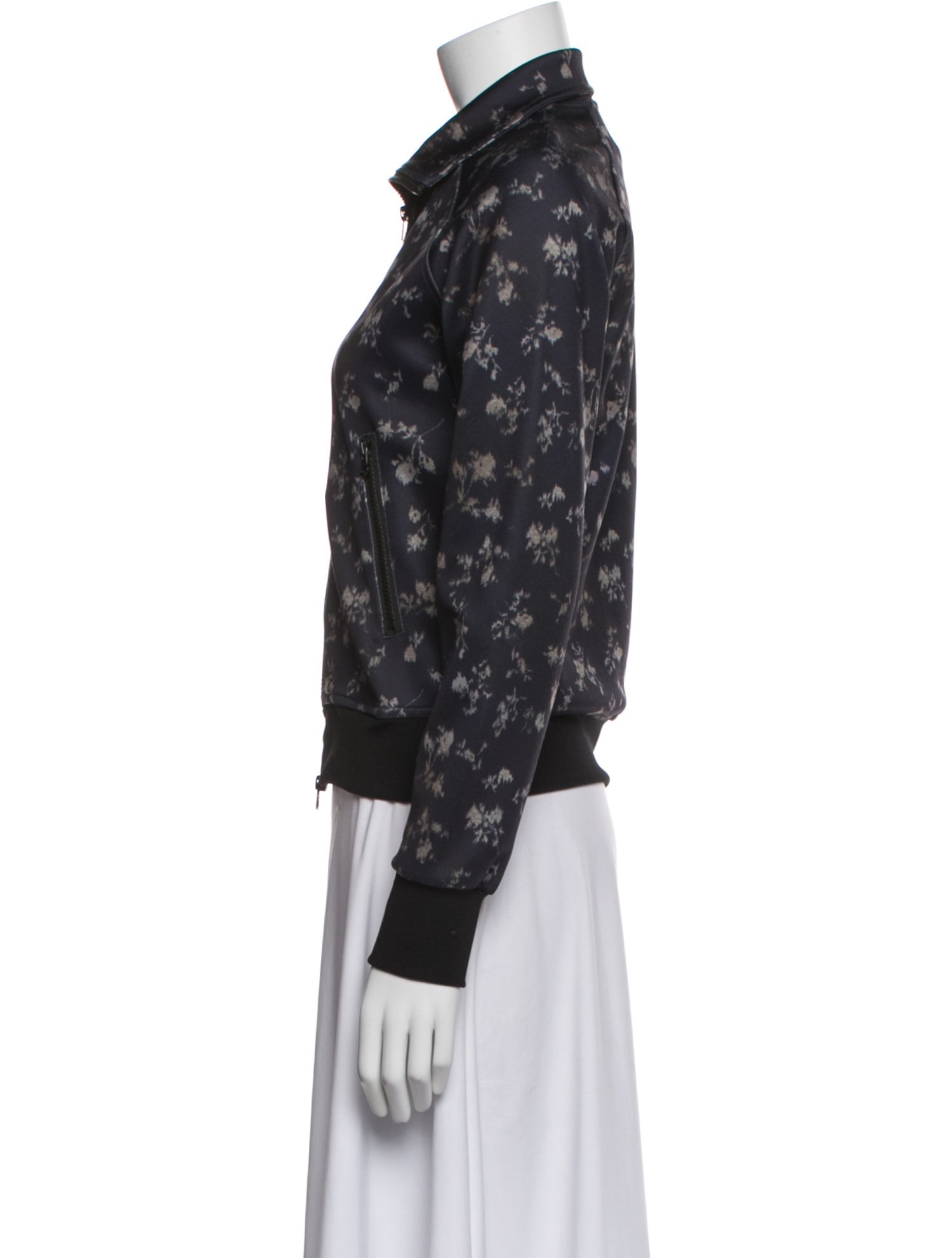 Pam & Gela Floral Print Bomber Jacket