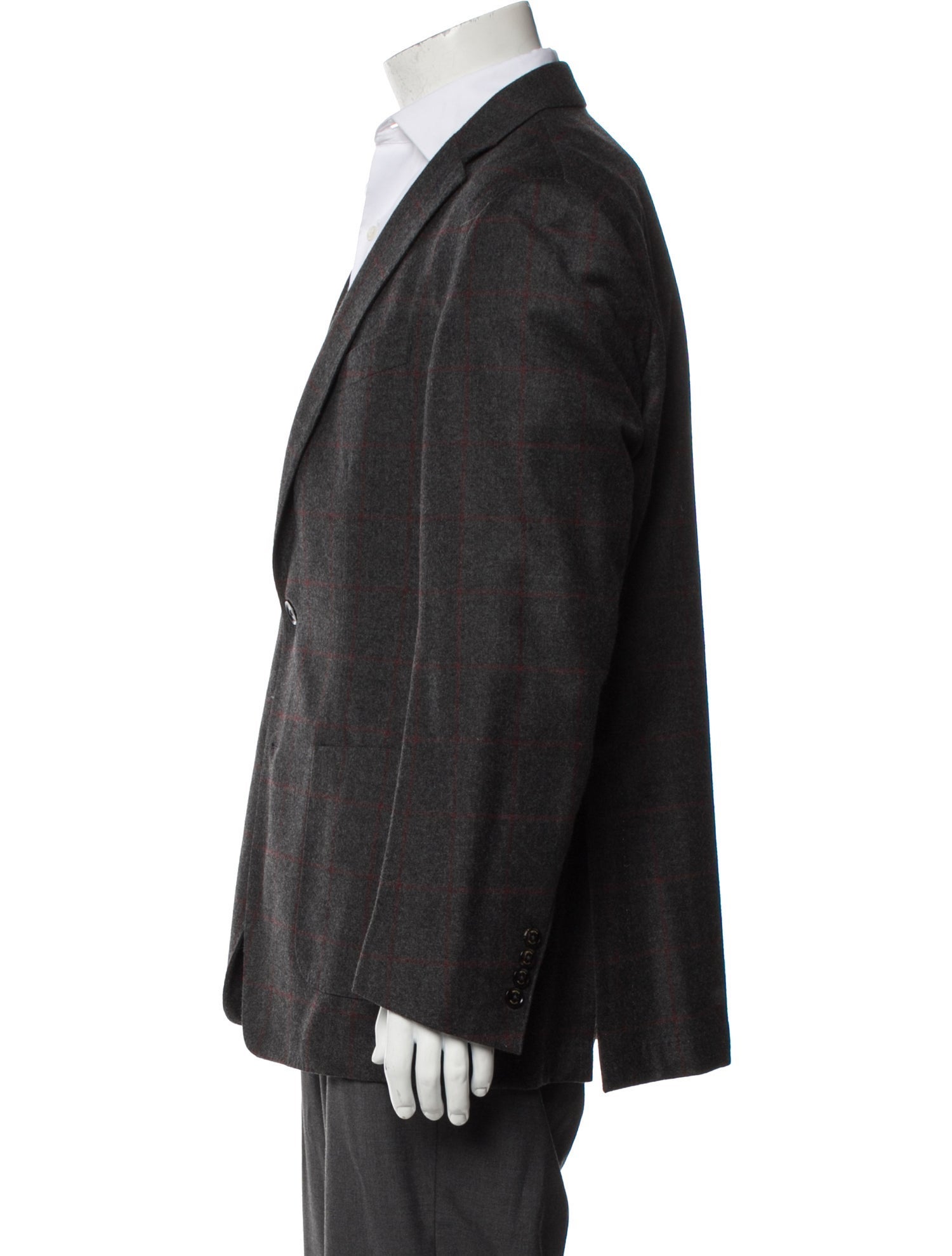 Peter Millar Wool Plaid Print Blazer