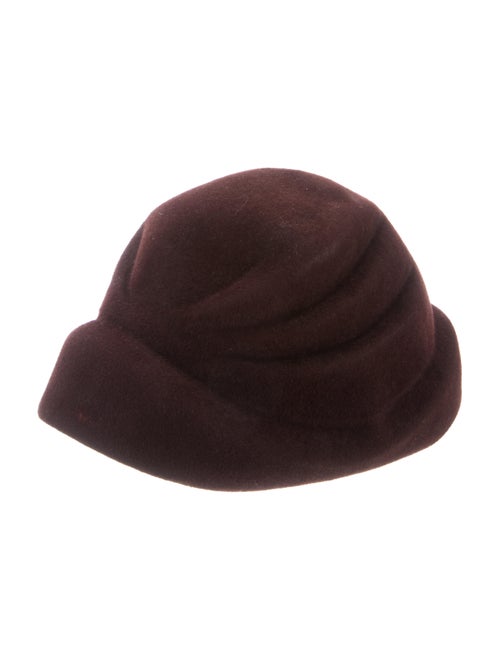 Philippe Model Felt Pillbox Hat
